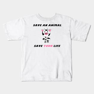 Save an Animal..especially the ones people eat! Kids T-Shirt